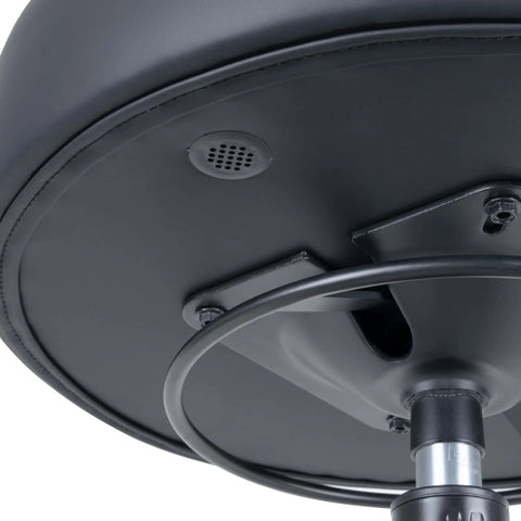 Bottom view of Round 17 Inch Vinyl Table Height Stool With 360 Degree Swivel Heavy Duty Lab Medical Garage Home Spa Chair