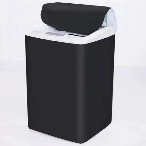 Durably protect your top load washer from sun, dust, rain, and scratches with this waterproof 420D oxford cover, sized for standard units.