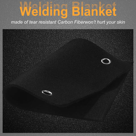 4 Pack 12 x 9 Inch Welding Blankets Set Fireproof Heat Resistant Soldering Mats for Copper Pipe Brazing and Repairs, Felt Fiber