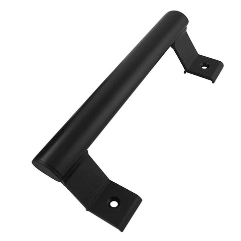 Black Aluminum Alloy Handle With Screws 47x200mm Heavy Duty Sliding Barn Door Knob For Glass Gates Garages And Cabinets With 165mm Screw Mounting Distance Ergonomic Large Grip Durable Corrosion Resistant