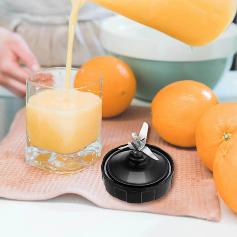 3.94 Inch Rubber Gasket Replacement Seal Kit With Brush And Hook For High Performance Countertop Blenders White O Ring For 7 Fin Blades Fits Models BL480 BL680 BL910 CT680 Durable No Spill Leak Free Seal Set For Smooth Blending shown next to fresh orange juice