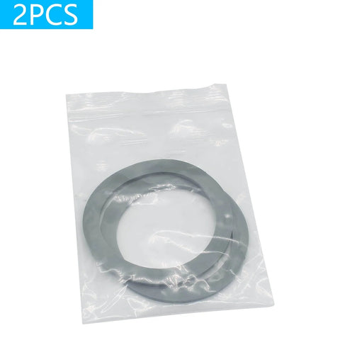 2 Pack Blender O Ring Gasket Seals For Oster And Osterizer Models in clear packaging, durable rubber replacement parts, grey color