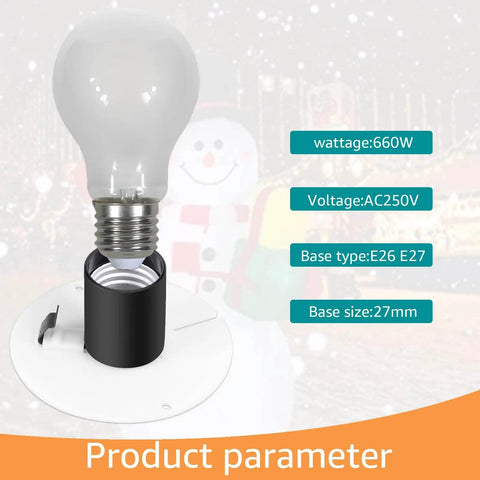 Replacement Blow Mold Light Kit with E26 E27 Bulb Holder and Specifications for Indoor Outdoor Decor