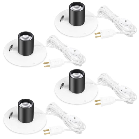 Blow Mold Light Kit Replacement Cord For Halloween And Christmas Blow Mold Village Decorations 5 Foot Easy To Install Lamp Cord With On Off Switch For E26 E27 Bulbs Indoor Outdoor Use Salt Lamp Compatible 4 Pack