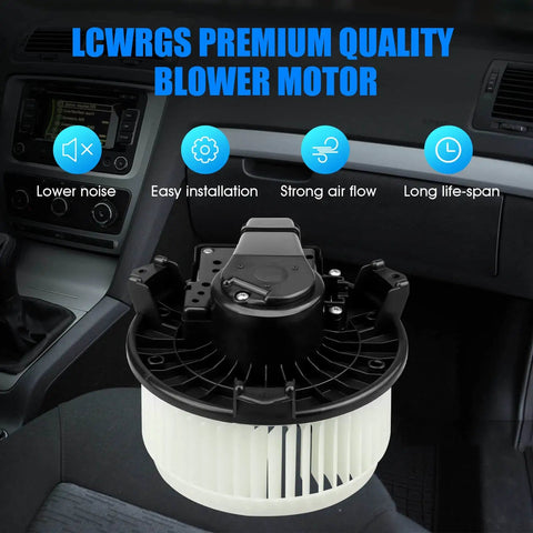 AC Heater Blower Motor Fan Assembly For Toyota Camry Tundra 4Runner Avalon Highlander shown installed in car interior