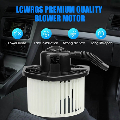 Front HVAC Blower Motor With Fan For Mitsubishi Lancer Outlander And Outlander Sport Drop In Ready Direct Fit 2008 2009 2010 2011 2012 2013 2014 2015 2016 2017 2018 Replacement 700239 By LCWRGS in car interior
