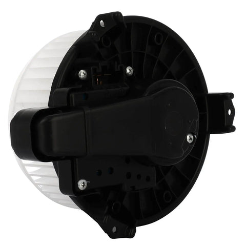 Drop In Replacement AC And Heater Blower Motor For Jeep Wrangler And Ram 1500 Fits 2014 2017 Wrangler 2018 Wrangler JK And 2014 2018 Ram 1500 Replacement 700308 68214892AB 68232369AA 75025 OCPTY, side view showing motor and fan