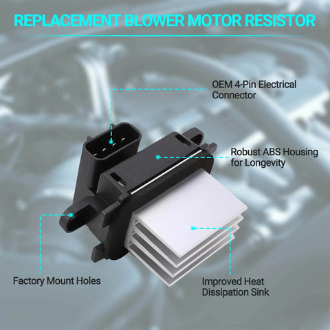 Blower Motor Resistor Replacement For Ford Expedition F 150 And Lincoln Navigator With Auto Temp Control Durable