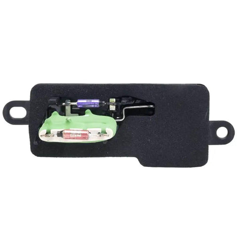 Front view of Blower Motor Resistor Direct Replacement For Chevy Express GMC Savana Vans And Kodiak Trucks FAERSI Fits Manual AC Controls
