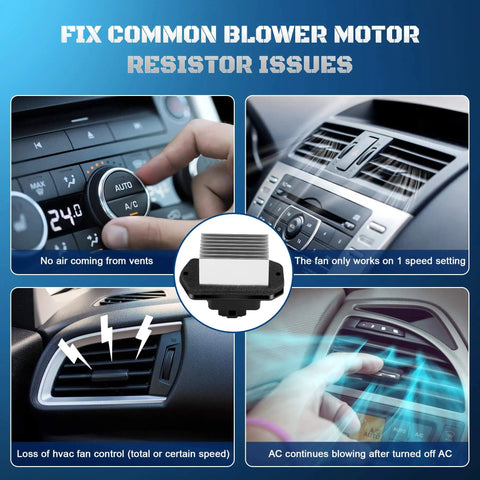 Front Blower Motor Resistor Control Module Replacement For Honda Accord Civic CRV Element Odyssey Pilot Acura RDX TSX EL Replaces 79330-SDA-A01 79330-SNA-A01 79330-SDG-W41 Compatible With 2003-2012 Honda Models And 2001-2011 Civics with HVAC dashboard and resistor part