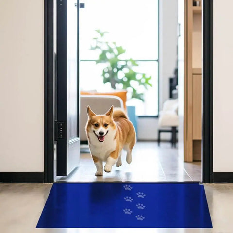 Adhesive Sticky Floor Mats 24 By 36 Inches For Construction Sites Labs Cleanrooms Hospitals And Sports Shoes Blue 12 Pack