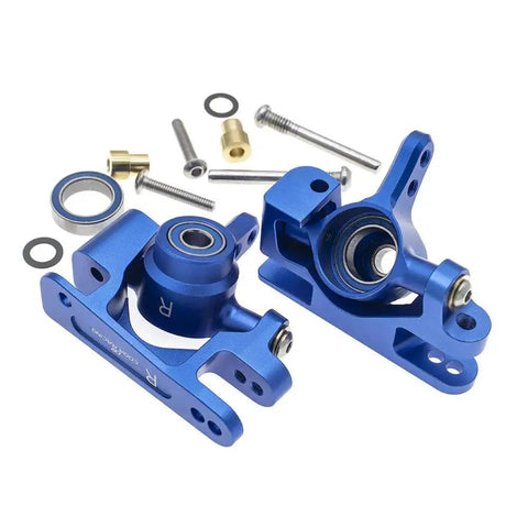 Alloy Caster Blocks And Steering Blocks For Traxxas One Tenth Slash 4x4 Stampede Rustler 4x4 Replaces Stock 6832 6837 CNC Machined Anodized 6061 T6 Aluminum