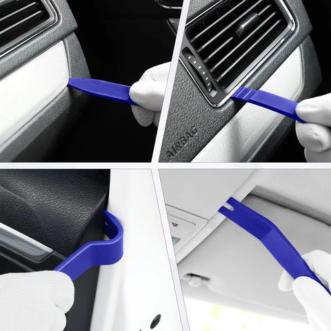 5 Piece Auto Trim Removal Tool Kit From LivTee For Interior Dash Panels Door Panels And Clips No Scratch Plastic Pry Tools