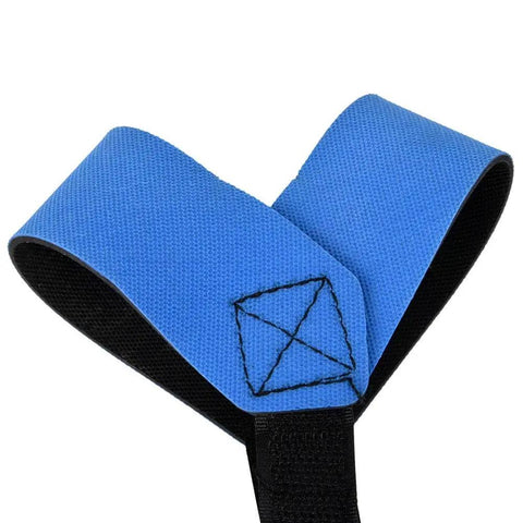 Adjustable Anti Static Ankle Strap Grounder ESD blue and black close-up for electronics techs, lab pros, and cleanrooms