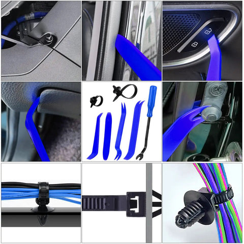 1365Pcs Car Push Retainer Clips Kit Must Have JNLK Universal Fit With 44 Most Popular Sizes Blue Nylon Fasteners in use on vehicles