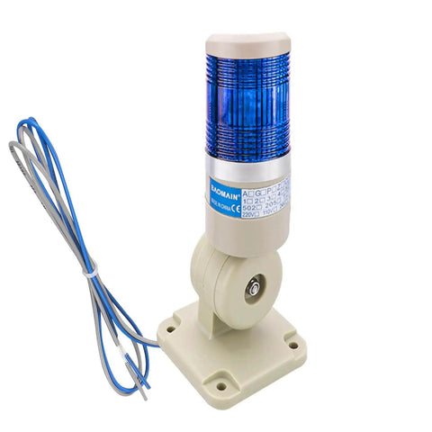 Blue LED Signal Tower Light With 180 Degree Rotating Base For Industrial Automation 24V DC LXY502T1 Stack Lamp