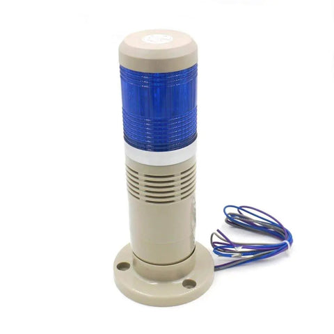Industrial Alarm Warning Light With Built In Buzzer Blue LED Signal Tower For Industrial Use 110V AC Model LTP 502TJ