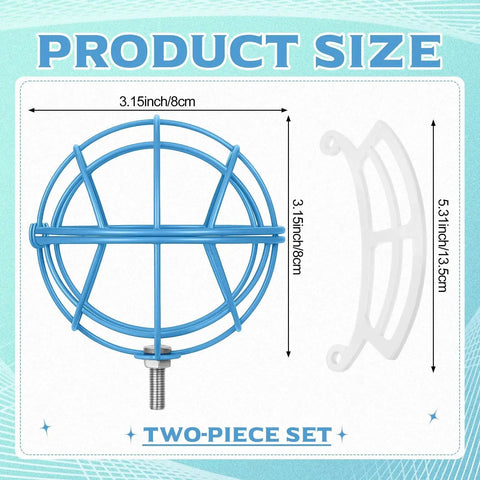 Two Pack Metal Suet Ball Holders For Bird Buddy Smart Feeders With Blue Plate Oil Ball Holder And 5 Mm Mounting Screws size chart