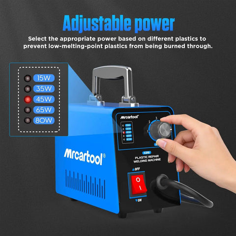 Adjustable Power Plastic Repair Welder Kit With 600 Hot Staples For Bumper Repair And DIY Projects Easy To Use