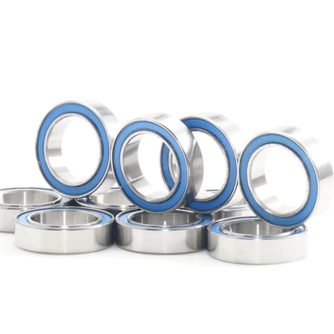 10x15x4mm Ball Bearings Set 6700 2RS Blue Rubber Sealed ABEC 3 High Precision Chrome Steel 52100 for RC Cars and Drones Pack of 10