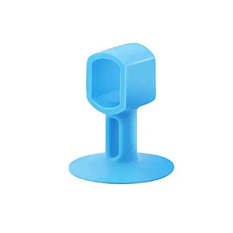 Blue silicone doorknob wall protector from Five Piece Silicone Doorknob Wall Protector And Door Handle Silencer Set For Anti Collision Cushion Stopper Absorbs Noise And Wall Vibration Protects Walls In Homes Offices Villas Garages Schools And Hospitals