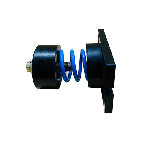 Side view of Cup Spring Isolator Kit for Machinery Vibration Control 132 lb per spring 1 in deflection blue 4 pack
