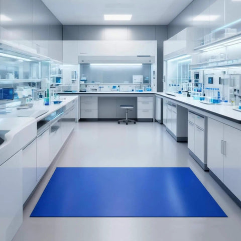 Blue Sticky Tacky Mat 24x36 Inches With 150 Sheets for cleanroom use on laboratory floor