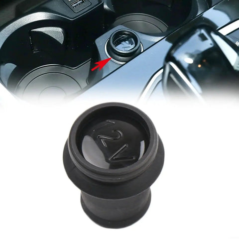 12V Power Outlet Cover Replacement For BMW E F Chassis Including 1 3 4 5 Series X3 X5 X6 X7 G05 To G07 2018 OEM Part 61349392052 Durable Plastic Cap Fits Directly Without Modifications in car interior