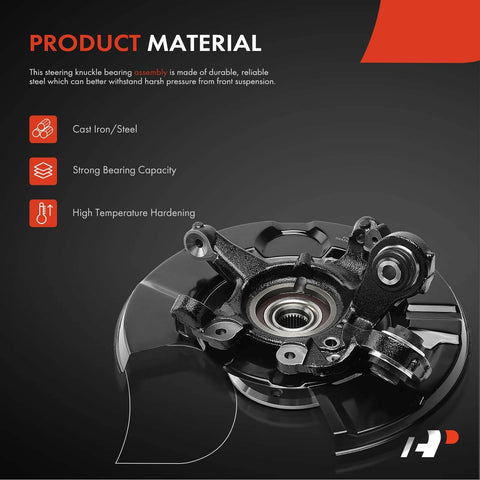 Rear Right Steering Knuckle And Wheel Bearing Hub Assembly For BMW 3 Series 2006 To 2013 Fits 325xi 330i 330xi 328i 335i 335is XDrive