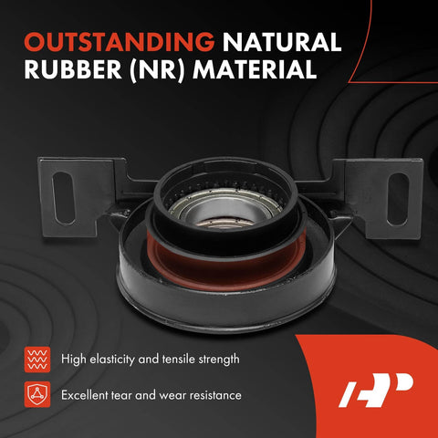Driveshaft Center Support Bearing For BMW E38 740i 750iL Series Models 1995 1997 1998 1999 2000 2001 Replacement Carrier Bearing For Automatic Transmissions made of natural rubber.