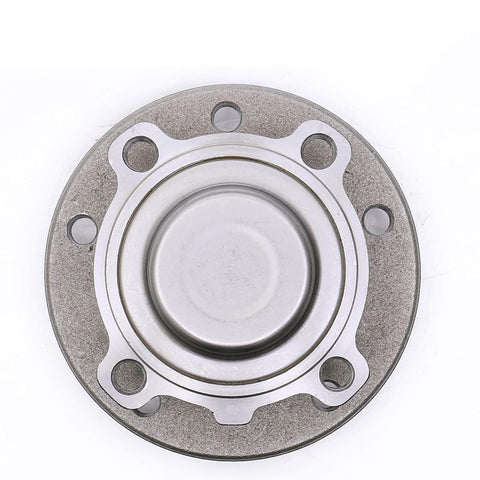 Top view of a BMW Front Wheel Bearing Hub Assembly Set Of 2 For 2008 Through 2013 128I 135I, 2006 Through 2011 323I, 2007 through 2016 models.