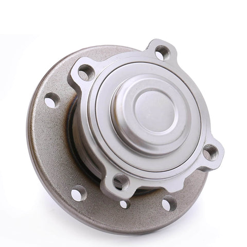 Front view of BMW Front Wheel Bearing Hub Assembly Set Of 2 For 2008 Through 2013 128I 135I, 2006 Through 2011 323I, 2007 Through 2011 328I