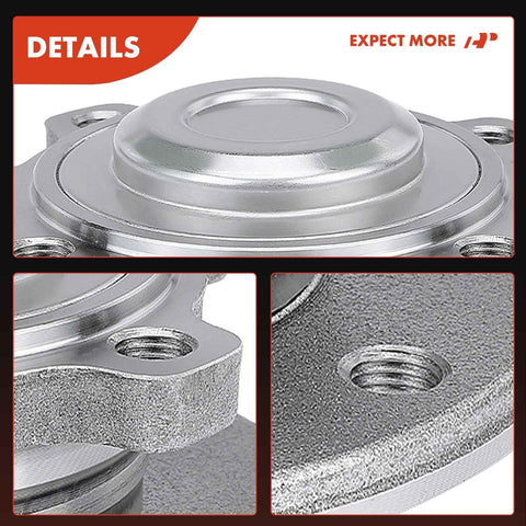 Close-up of 2 Pack Front Wheel Bearing And Hub Assembly For BMW RWD 2006-2016 With 8 Bolts Compatible With 323i 325Ci 325i