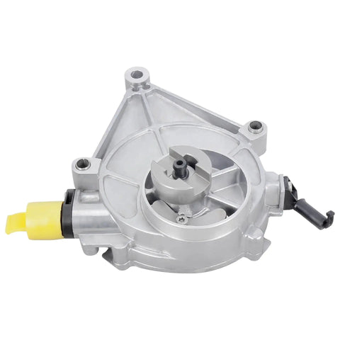 Premium Direct Replacement Brake Vacuum Pump For BMW And Mercedes Vehicles 2010 To 2018 fitment, side view, metallic part