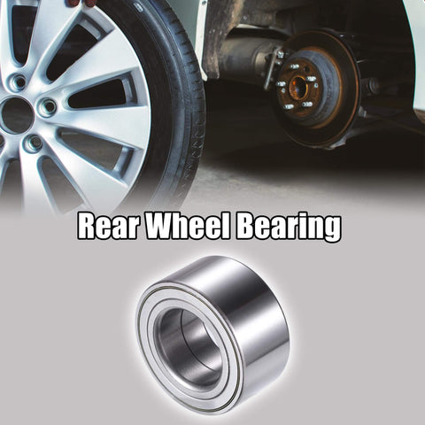 Rear Wheel Bearing Set For BMW Fits 128i 1991-2013 318i 318is 320i 323i 325Ci 325i 325is 325iX 328Ci 328i 328is Silver Tone Pack Of 1 Plug And Play Ready