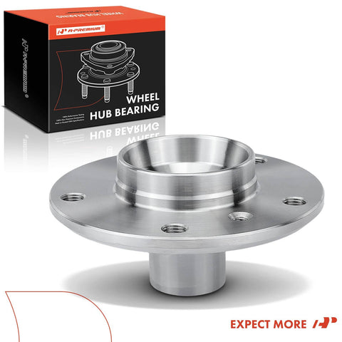 Rear Wheel Hub For BMW RWD Cars 1992-2005 Fits 318i 318is 323Ci 323i 323is 325Ci 325i 325is 328Ci 328i 328is Heavy Duty Replacement With High Load Capacity And Easy Install displayed with packaging.