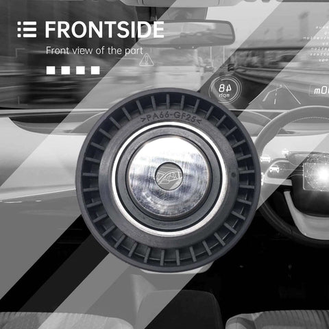 Front view of Belt Tensioner Pulley Replacement for BMW 3 Series 1994-2008 M52 M54 M56 Engines Direct Fit OE 11281748131 11281726343