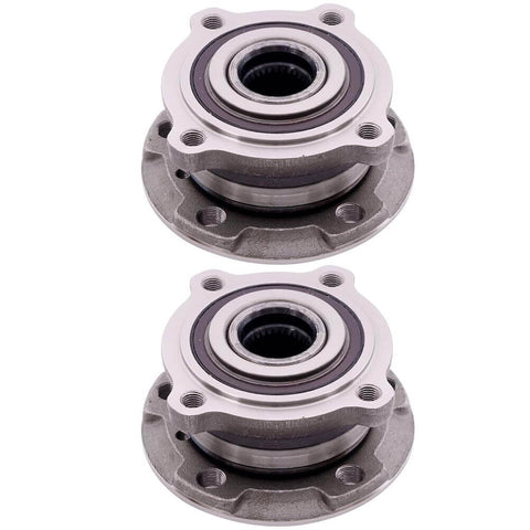 Beefed Up Front Wheel Hub Bearing Assembly 513305 for BMW X5 2007-2018 and X6 2008-2018 5 Lug AWD with ABS 2 Pack