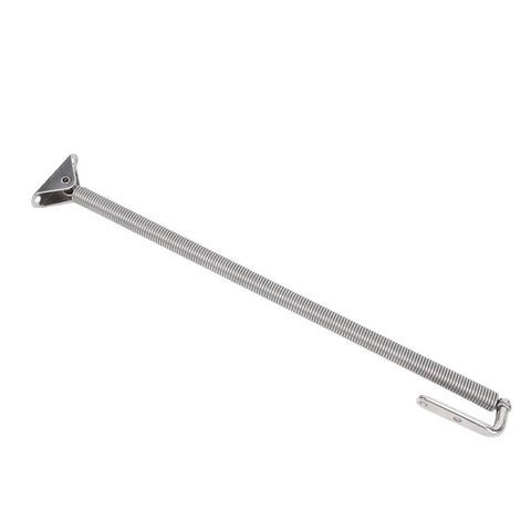 Jonlaki boat hatch support spring, 250mm, 316 stainless steel with fixed cable and J-hook end