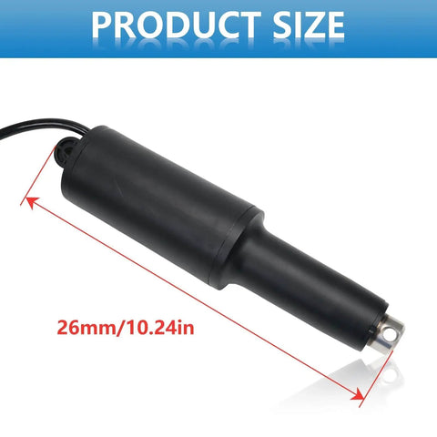Boat Trim Tab Actuator 15055 001 Direct Replacement For 101XD Extreme Duty 12V System with product dimensions shown