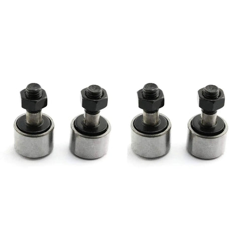 Pack of 4 Bolt Type Needle Roller Cam Follower Bearing With 13Mm Roller Diameter And 9Mm Roller Width For M5 Stud Steel Construction
