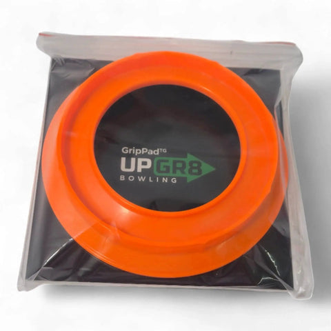 Orange Bowling Ball Sanding Pad Holder For Surface Shaping And Consistent Reaction in packaging