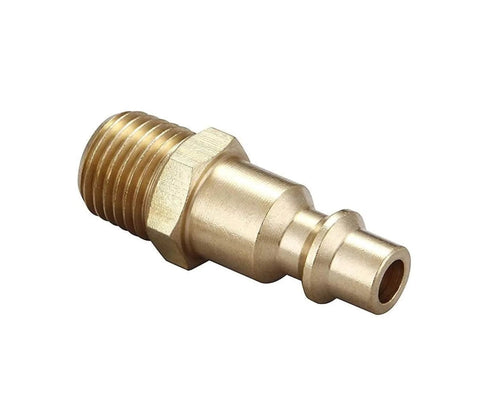 Brass Quarter Inch NPT Male Air Hose Quick Connect Adapter Kit Industrial Type D Coupler And Plug Set Air Compressor Fittings