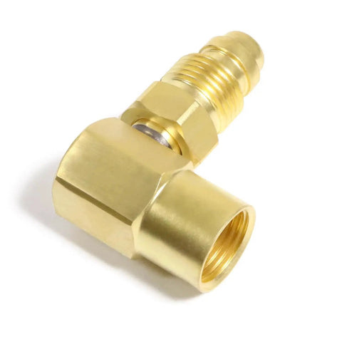 90 Degree CGA 032 Nut NIP 032 Body Argon Welder Connector Elbow For TIG And MIG Welders Brass Fitting