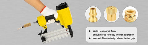 Milosline air hose connectors kit with 1/4 in brass quick-connect fittings, 8-piece set for air compressors