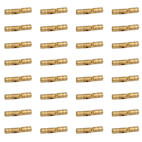 Hidden Concealed Brass Barrel Hinges For Wooden Jewelry Boxes And Keepsake Cases With Invisible Cylinders 32 Pack Solid Brass