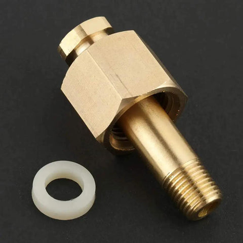 CGA-320 Brass Regulator Nut And Nipple With Washer For CO2 Gas Regulator Inlet Fittings Repair Part Heat Resistant And Anti Leak