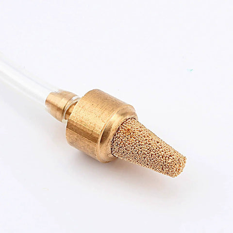Efficient Mist Coolant Lubrication Spray System for CNC Machines brass nozzle close-up
