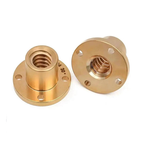 Brass components for ✝️ Screw Stainless Steel Ball Screw T8 Lead Screw Right-Left Length 1000mm OD 8mm Pitch 2mm, CNC use, 1-pack