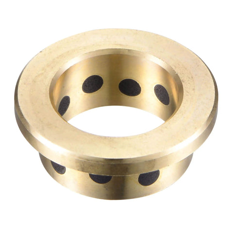Self Lubricating Flanged Sleeve Bearings 16mm Bore 20mm OD 10mm Length 26mm Flange Diameter 3mm Flange Thickness Brass With Graphite Oil Free 2 Pack Set